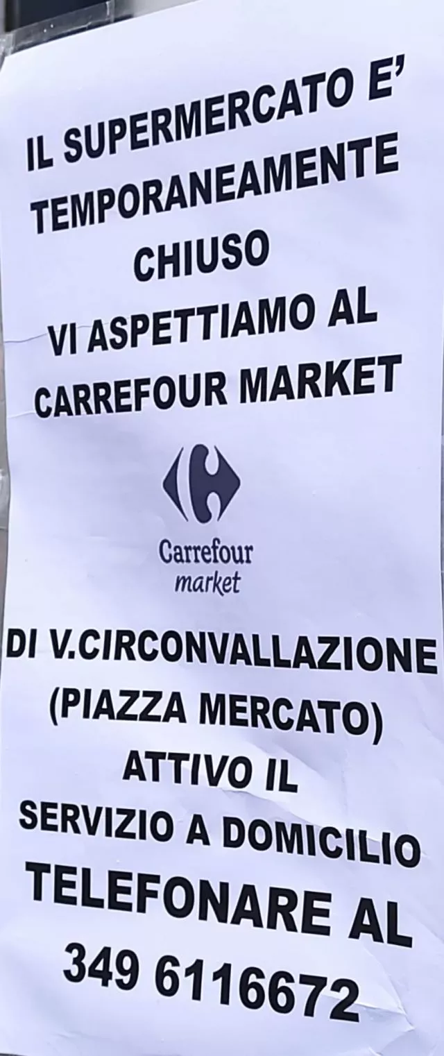 Ivrea (TO) Carrefour Express del quartiere San Lorenzo