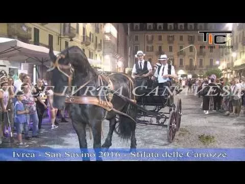 immagine di anteprima del video: Ivrea: San Savino 2016 - Sfilata Carrozze - Seconda Parte