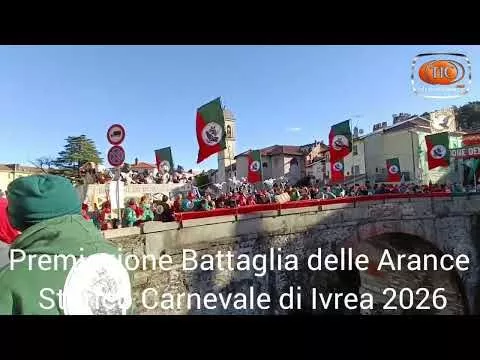 immagine di anteprima del video: Premiazione Battaglia delle Arance, Storico Carnevale di Ivrea 2026