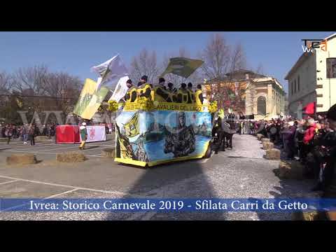 immagine di anteprima del video: Ivrea: domenica 24 febbraio, Storico Carnevale di Ivrea,...