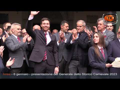 immagine di anteprima del video: Ivrea, 6 gennaio presentazione nuovo Generale per edizione 2023...