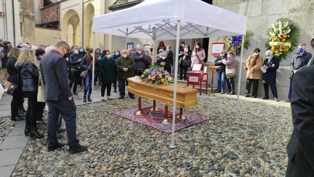 Ivrea - Duomo, funerale di Vincenzo di Benedetto, medico di famiglia