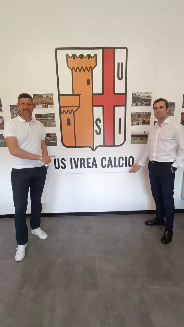 In foto il nuovo Mister e il Direttore Sportivo dell'Ivrea Calcio