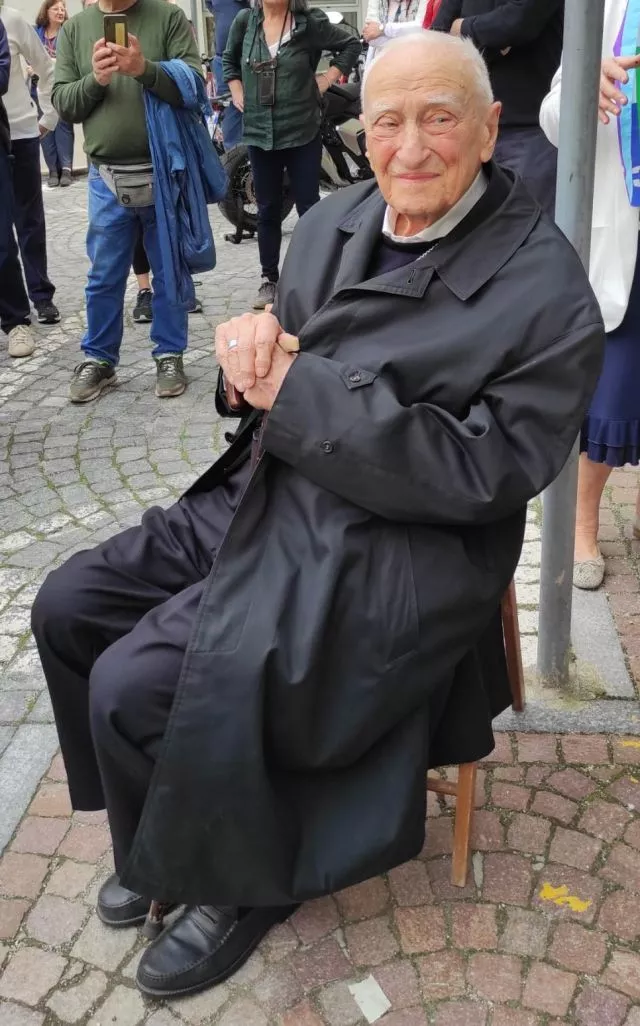 Mons Luigi Bettazzi a Ivrea a maggio 2023