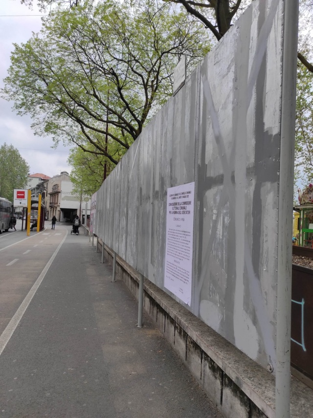 Ivrea, la pista ciclabile di corso M. d'Azeglio