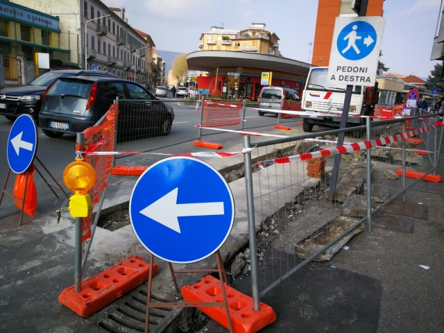 Ivrea-Lavori in corso Massimo d'Azeglio