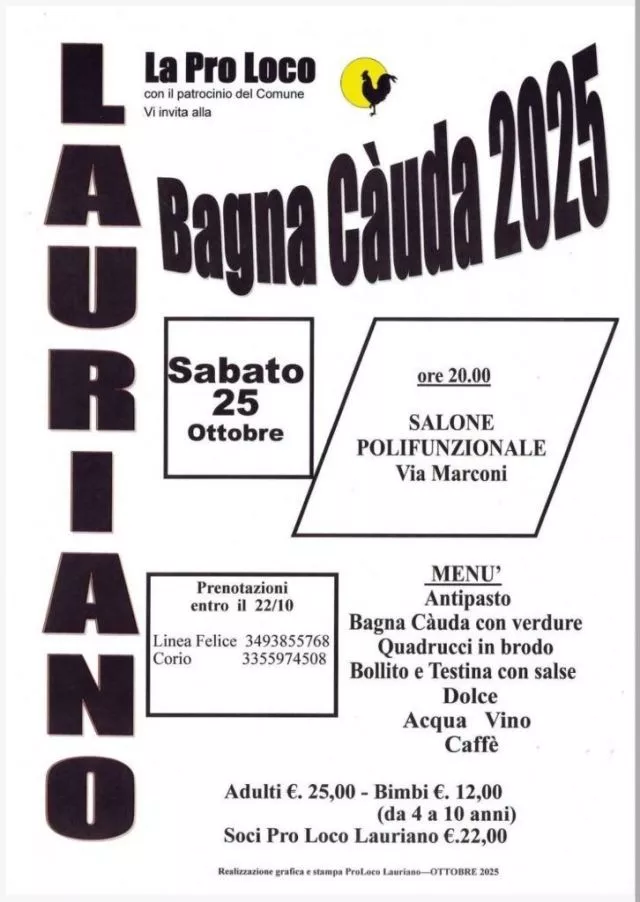 Bagna Cauda a Lauriano