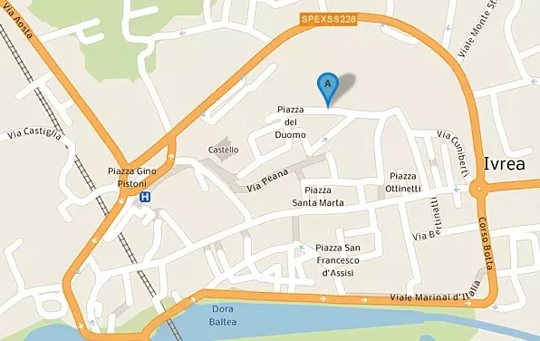 Mappa di Ivrea