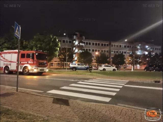 In foto il parcheggio del  Tribunale di Ivrea