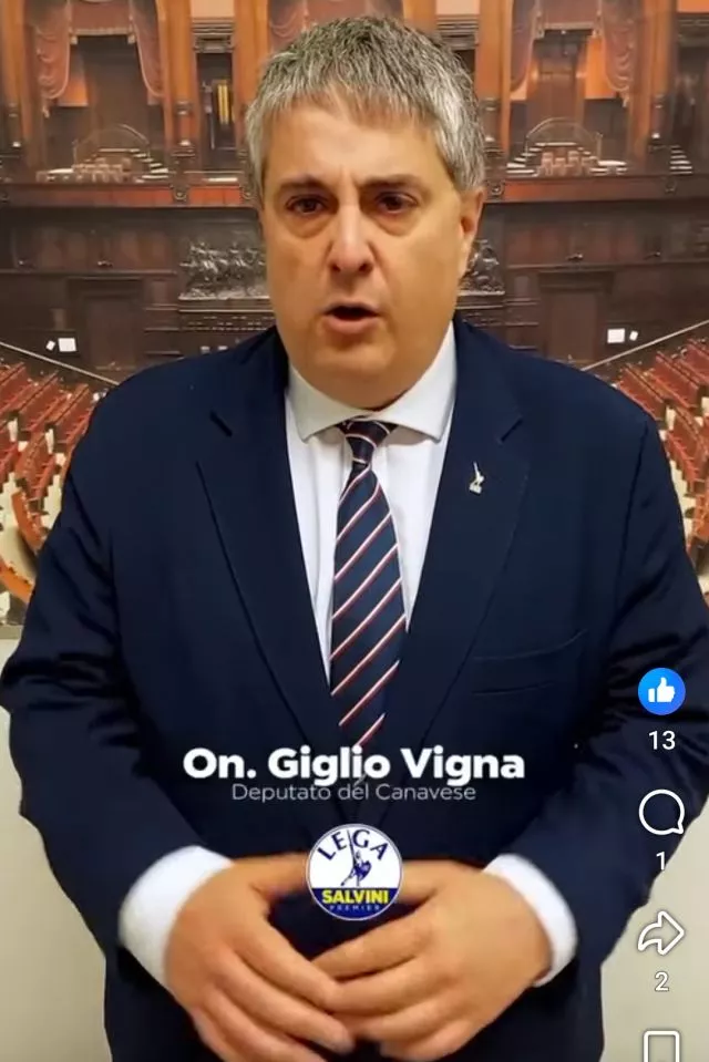 In foto l'on. Giglio Vigna