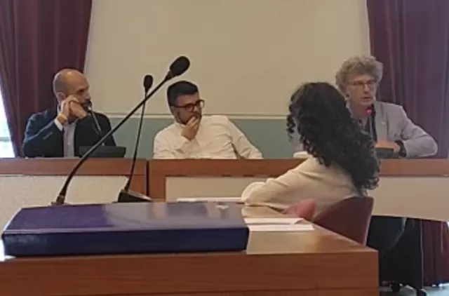 In foto da sinistra verso destra, Matteo Chiantore, gli assessori Fabrizio Dulla e Francesco Comotto